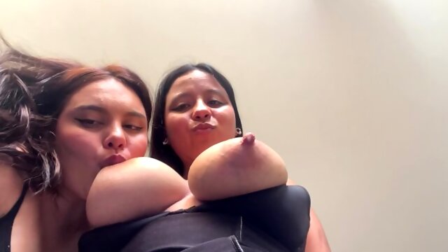 Huge Tits Teen, Lesbian Teen, Milky Tits