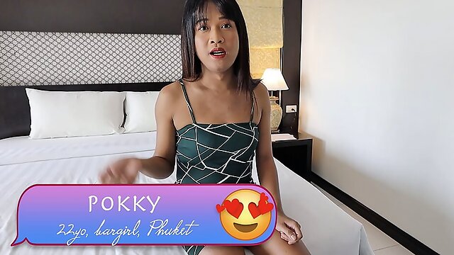 HelloLadyboy Horny Ladyboy Lets Foreigner CUM In Her Mouth
