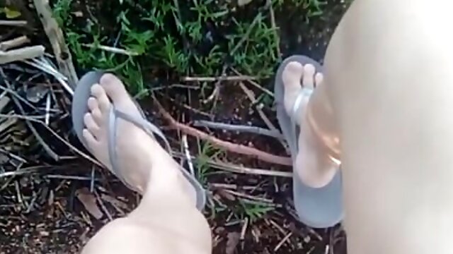 Playing with my wet pussy even using vibrators all over a public park