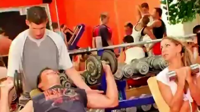 Bi orgy in the gym part 1
