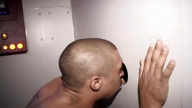 Ghetto Baldy FUCK TEEF Black Boy Sucking Dicks in Glory Hole Gayness!