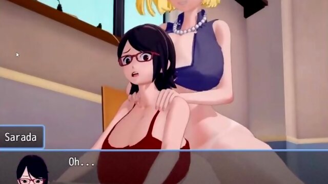 Shemale And Girl, Futa Sarada, Big Cock