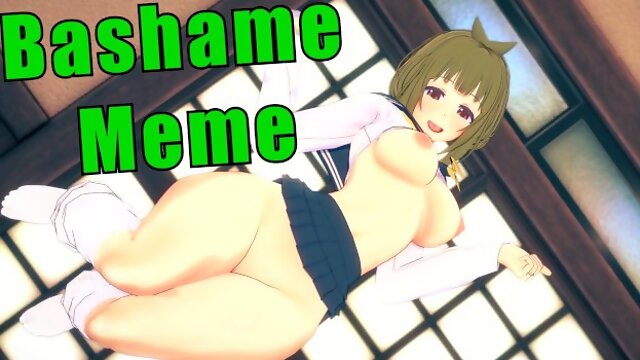 Lazy Meme Bashame get Creampied Hentai Shikanoko Uncensored