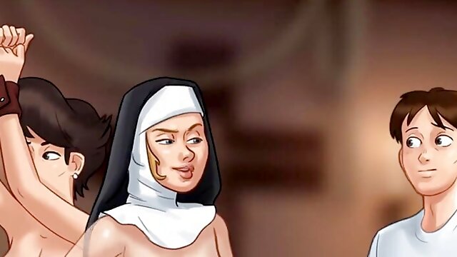 Cartoon Summertime Saga, Anime Big Tits, BDSM, Nun