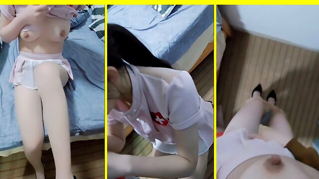 I fucked Chinese nurse, she swallowed all my cum at the end!