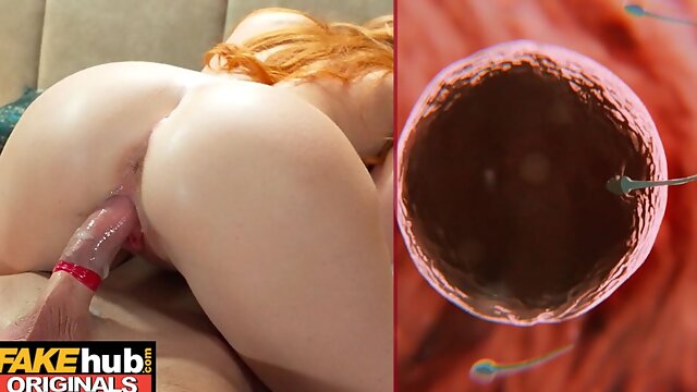 Redhead Creampie, Impregnate Mom, Condom Broke