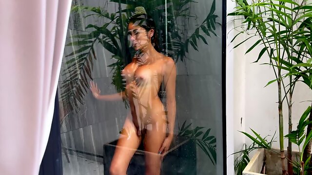 Hot shower with wild sex