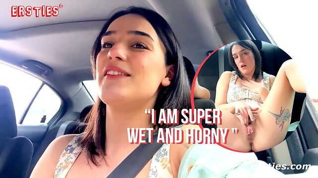 Ersties - Harper Is Very Horny & Finds a Place To Masturbate In Her Car