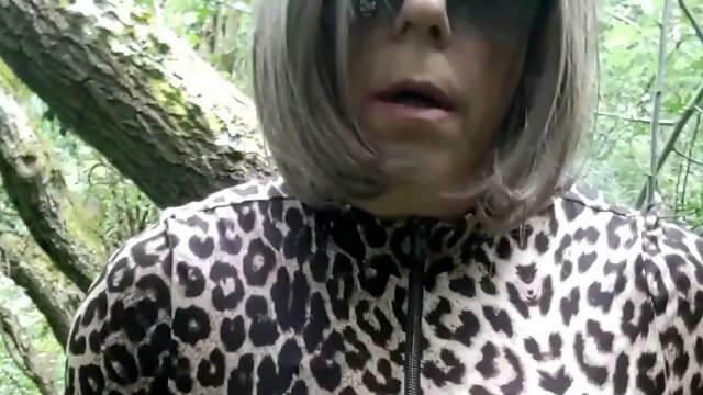 CD Holly has a piss in the woods