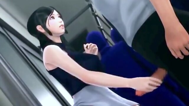 The Lustful Lonely Girl Ep02 - Public Sex on the Train Uncensored Hentai 3d 03