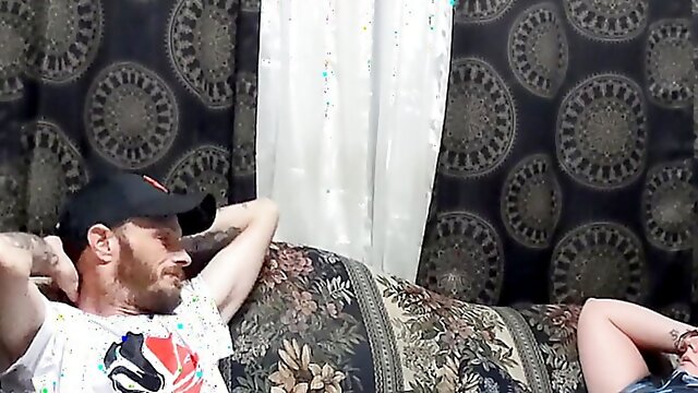 I fucked my chubby step cousin on Grandma's couch!