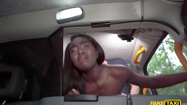 You Want To Go WHERE? - POV Interracial in Taxi with Smoking Hot Ebony Blair Saenz