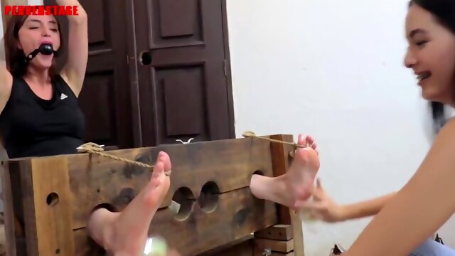 Lesbian Foot Fetish, Bondage Tickle, Lesbian Bdsm, Amateur