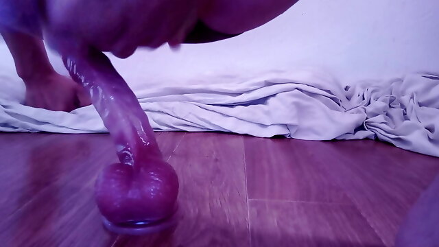 Riding Dildo, Masturbation, Russian