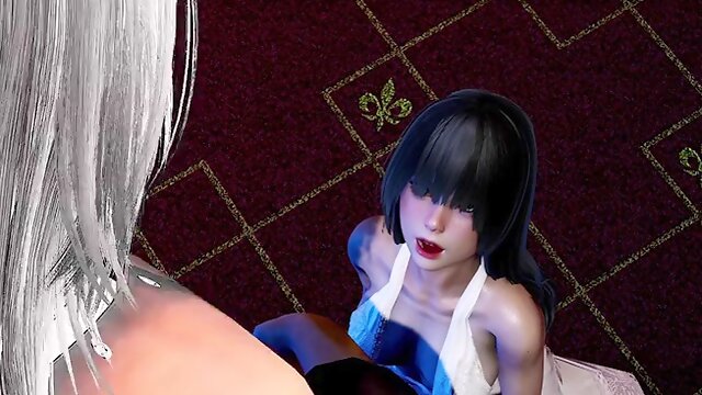 3D Hentai What maids made Halloween