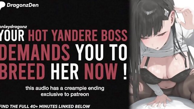 YOUR YANDERE BOSS DEMANDS YOU TO BREED HER NOW  Erotic Audio Roleplay ASMR BEST AUDIO PORN EVER