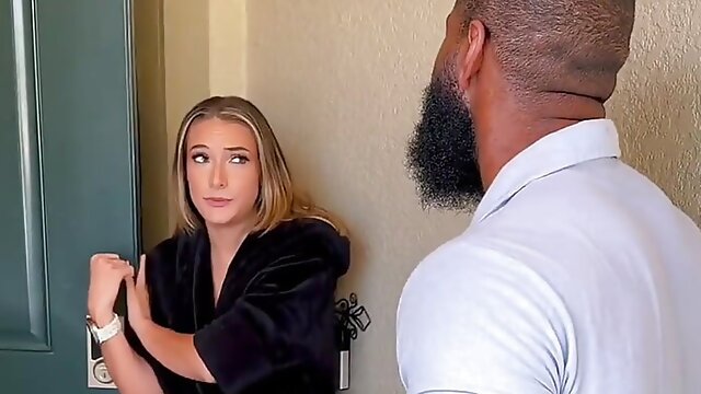 Cheating Wife Fucks Mailman BBC Facial Cumshot