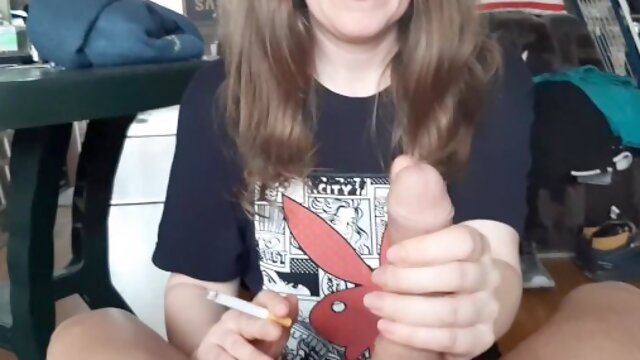 Smoking handjob compilation