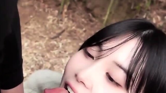 Cum addicted Japanese teen gives fantastic POV blowjob 