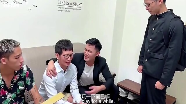 Japanese Gay, Asian Gay Threesome, Chinese Gay