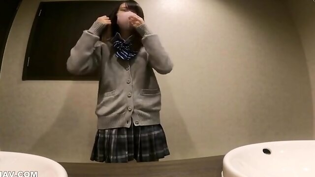 Pretty Japanese teen solo masturbation Uncensored