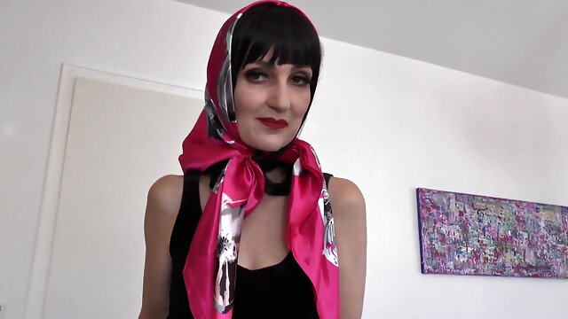 Satin Scarf Headscarf Fashion Show Clip