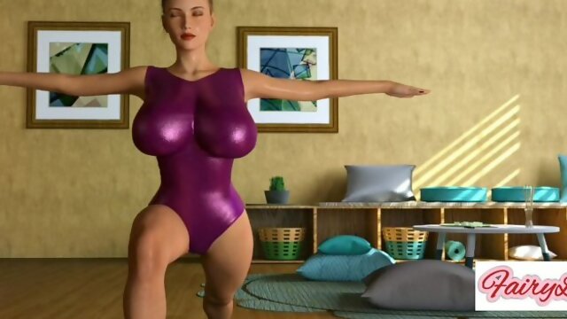 MILFS 3D Cartoon- Adult cartoon Yoga Private Lesson- By FairyLana