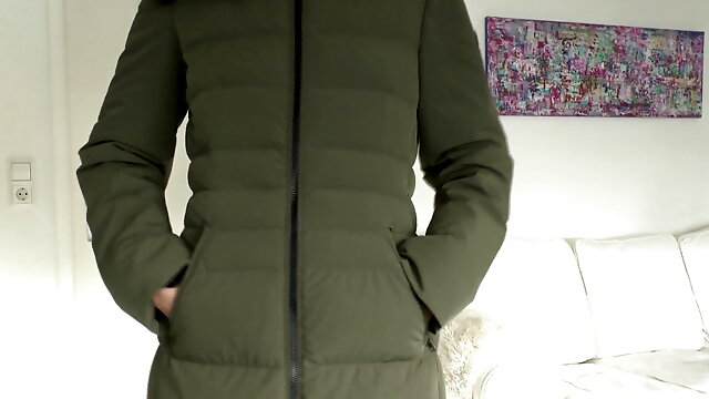 My Green Long Down Coat