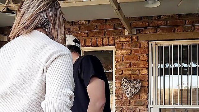 Mutual masturbation with my neighbors wife turns into outdoor creampie