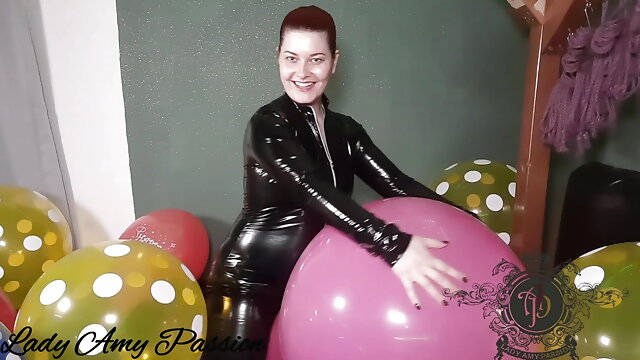 Latex Catsuit, Looner, Balloon Fetish, Femdom