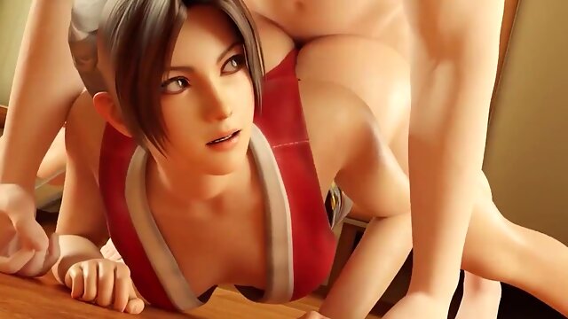 3D Erotic Compilation With Sexy Curvy Buxom Asian Mai Shiranui From DOA Enjoying Fat Cocks