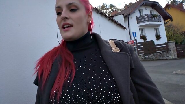 Picked up pink hair plumper POV fucked for money