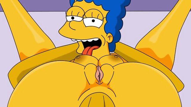 The Simpsons Milf Marge Full nelson Anal Cartoon Porn