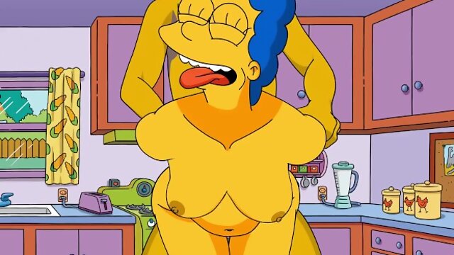 The Simpsons Marge Milf Standing doggystyle Cartoon Porn