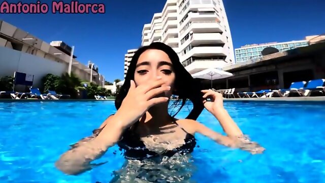 Swim, Latinas, Antonio Mallorca, Pool Blowjob, Hotel, Pick Up, Outdoor