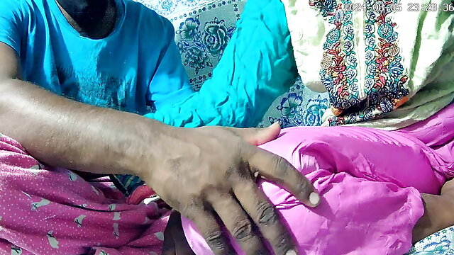 Indian young man and old woman sex