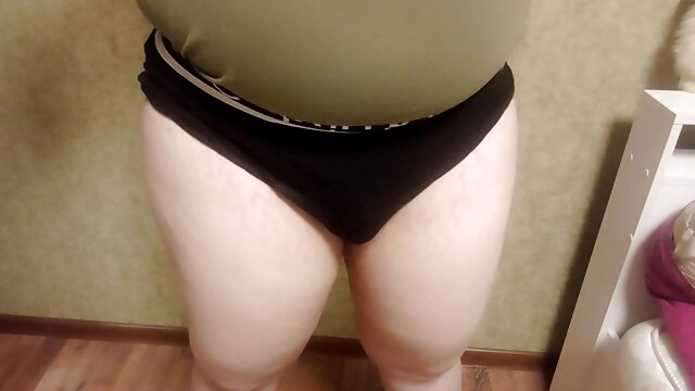 Femboy, Chubby, Solo, Panties, POV, Fat