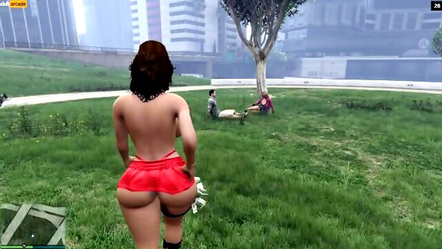 GTA V Nude Mod Installed Game Play [Part 05] GTA 5 Missions Story Mode