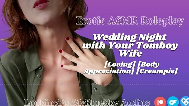 Audio Roleplay  Wedding Night with Your Loving Tomboy Wife