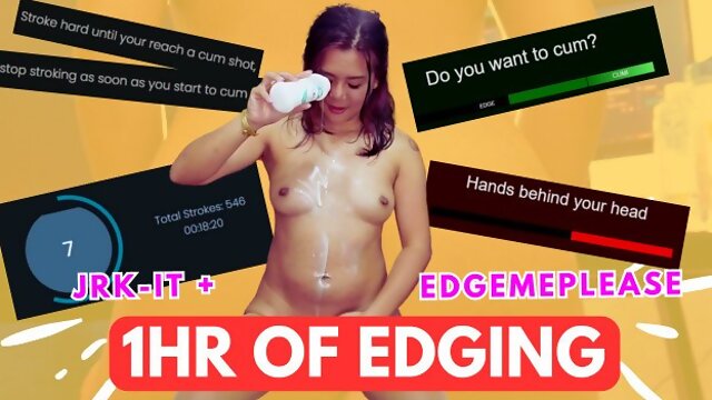 ONE HOUR OF EDGING CHALLENGE - ExotiqFox JOI Game Challenge Gooning Solo Masturbation