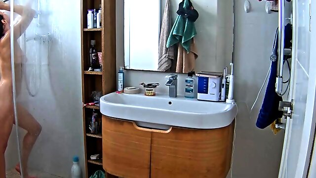 Roommate Nadia after shower HIdden Cam