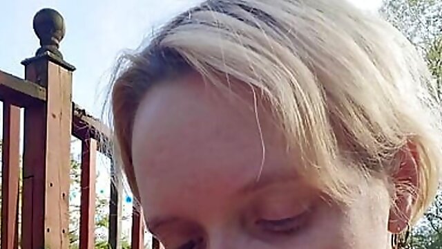 Swallow, Mom, Cum In Mouth, Outdoor