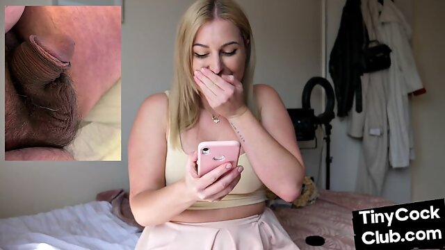 SPH solo busty dom makes fun of small cocks from phone