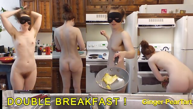 Double Penetration! Ok so it's just Double Breakfast. Naked in the Kitchen Episode 92