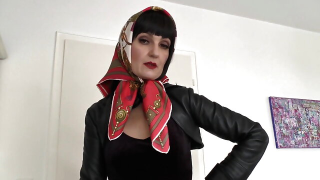 Mistress Joi, Jerk Off Instruction, Leather Gloves