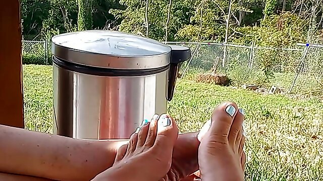 Playing footsie in the pool