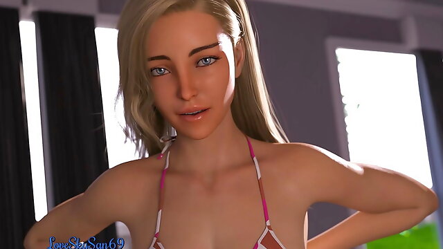 3d Futanari Lesbian, Cartoon Lesbian