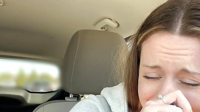 Riding In Car, Car Sex, Driving, Riding Dildo, Dildo Testing, Teen, Orgasm, Changing Room