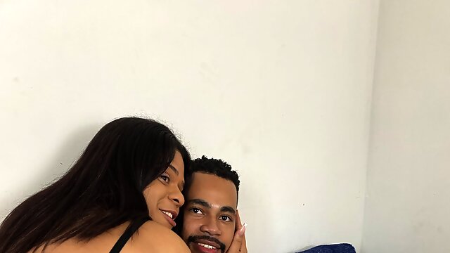 Brazilian Domination, Black Shemale Fucks Guy