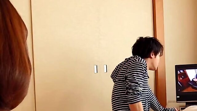 Japanese Mom Sons, Embarrassed